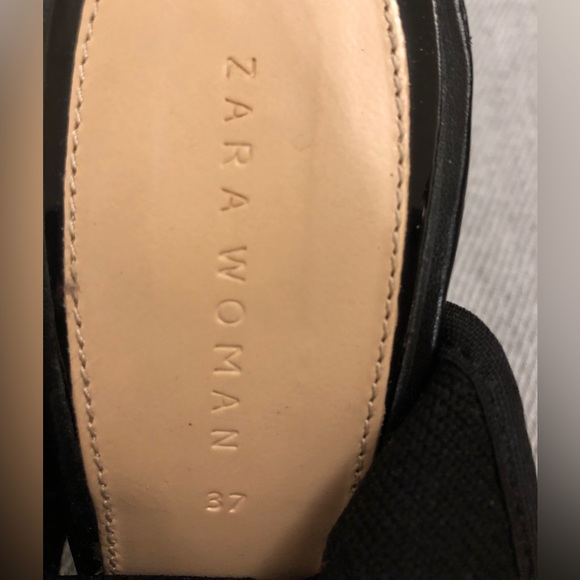 Zara Woman Open Toe Block Heels, Size Euro 37 (US 6.5) - Picture 9 of 10